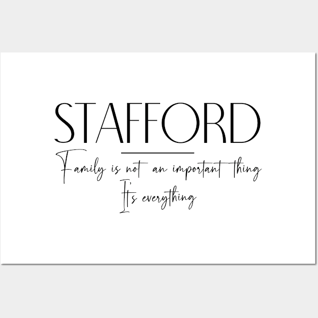 Stafford Family, Stafford Name, Stafford Middle Name Wall Art by Rashmicheal